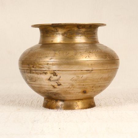South Indian Adorable Brass Holy Water Pot for Prayer Room
