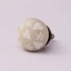 White Heart Ceramic Cabinet Knob