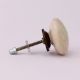 Cream Embossed Ceramic Knob