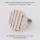 Round Oval White Stone Golden Line Cabinet Knobs