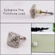 White Stone Terrazzo Cabinet Knobs