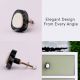 Handcrafted Stone Kitchen Drawer Knob in Dark Finish