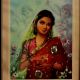 Vintage Traditional Lady Paper Painting for Decoration