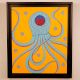 Adorable Octopus Acrylic Archival Canvas Painting for Hanging