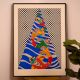 Colorful Acrylic Archival Paper Painting for Display