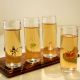 Transparent Shot Glasses for Home Decor in Set of 4