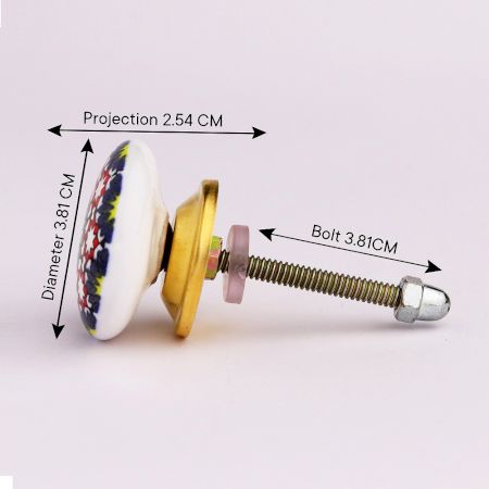 Multicolor Star Ceramic Flat Dresser Knob Online