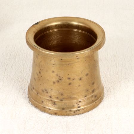 High-Quality Vintage Brass Panchpatra Pot for Flower Decoration
