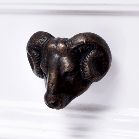 Antique Iron Sheep Shape Kids Drawer Knobs