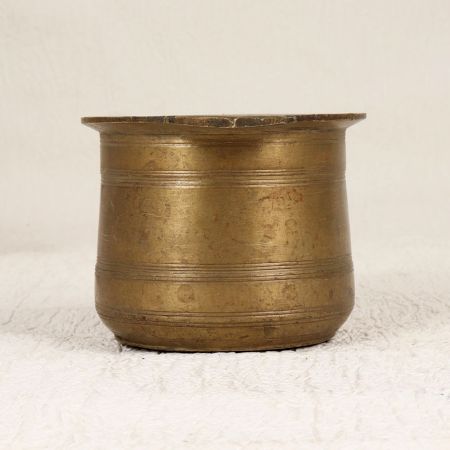 South Indian Traditional Brass Holy Panchpatra Pot for Decor