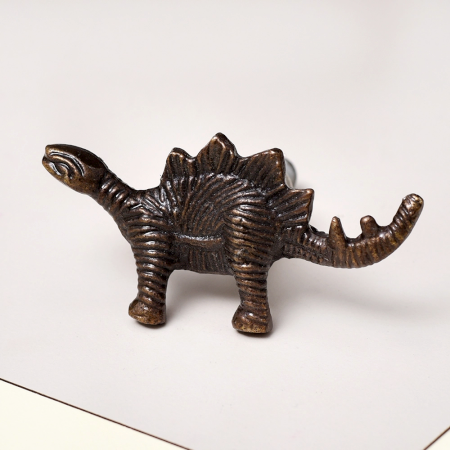 Dark Finish Decorative Iron Knob for Cabinet in Dinosaur Shape