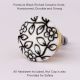 Black Etched Ceramic Knob