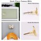 Modern Mother of Pearl and Brass Butterfly Wall Hook