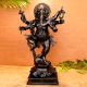 Dark Finish Dancing Lord Ganesha Brass Statue for Prayer Room