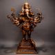 Standing Handmade Lord Ganesha Brass Statue for Home Decor