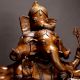 Standing Handmade Lord Ganesha Brass Statue for Home Decor