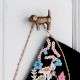 Decorative Modern Antique Puppy Iron Wall Hooks-3 Pieces
