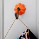 6 Pieces Modern Multicolor Melon Ceramic Wall Hooks