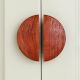 Modern Natural Wooden Cabinet Door Handles (Medium Size) Pack of 2 Pieces
