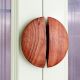 Modern Handmade Natural Wooden Door Large Handles 1 Pair