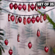 Cherry Tiny Christmas Ornaments -25 Pieces