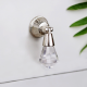 Clear Octagon Teardrop Glass Pull Cabinet Knob