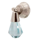 Turquoise Octagon Teardrop Glass Pull Cabinet Knob