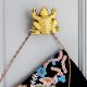 Modern Brass Frog Wall Hook In Golden