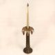Vintage Handmade Brass Palm Tree Candle Stand for Decor
