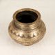 Engraved Handmade Brass Water Pot for Hindu Rituals