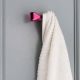 Pink and Black Iron Bow Modern Wall Hooks-3 Pieces