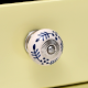 Blue Floral Ceramic Cabinet Knob