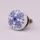 Blue Leaf Flat Knob