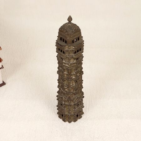 South Indian Brass Long Temple Statue for Home Decor