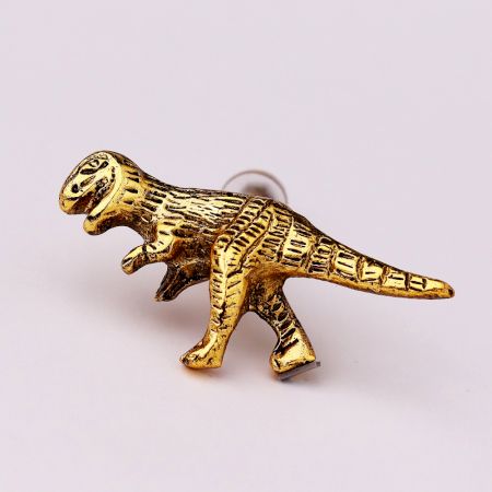 Decorative Golden Dinosaur Aluminium Dresser Knobs
