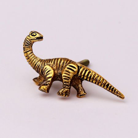 Dinosaur Aluminium Golden Heavy Duty Wall Hook