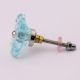 Turquoise Square Glass Flower Cabinet Knobs