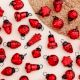 25 Pieces Red Tiny Christmas Ornaments