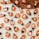 25 Pieces Rose Gold Glass Ornaments - Christmas Tree Ornaments
