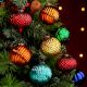 Decorative Multicolor Set of 6 Pieces Christmas Ornament