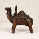 Fine Art Brass Camel Statue with Rider in Central India Art
