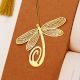 Modern Shiny Golden Bookmark for Readers and Book Lovers - Pack of 6
