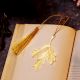 Modern Shiny Golden Bookmark for Readers and Book Lovers - Pack of 6