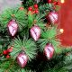 12 Pieces Glass Pink Pinecone Christmas Ornaments For Tree Decoration