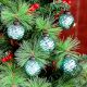 12 Pieces Modern Glass Sky Blue Christmas Ornaments For Tree Decoration