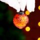 12 Pieces Amber Glass Christmas Ornaments For Tree Decoration