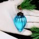 12 Pieces Modern Glass Sky Blue Christmas Ornaments For Tree Decoration