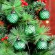 12 Pieces Decorative Green Glass Ornaments - Christmas Tree Ornaments
