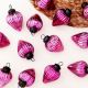 12 Pieces Onion Pink Coloured Glass Christmas Ornaments