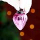 12 Pieces Onion Pink Coloured Glass Christmas Ornaments